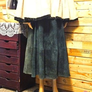 J.R.S. Signature Leather genuine leather a- line maxi skirt